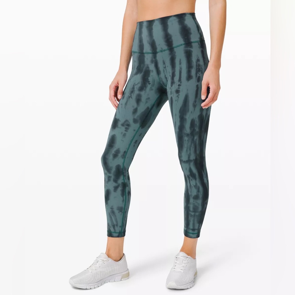 Women's Lululemon Invigorate High-Rise Crop Leggings 23" Size‎ 4 Teal